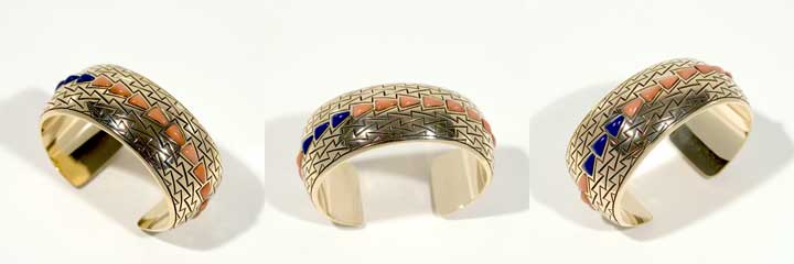 Harvey Begay gold bracelet