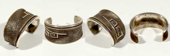 Joseph Hughes sandcast silver bracelet
