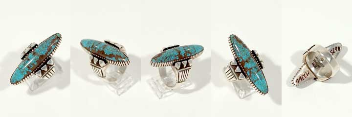 Julian Lovato turquoise ring