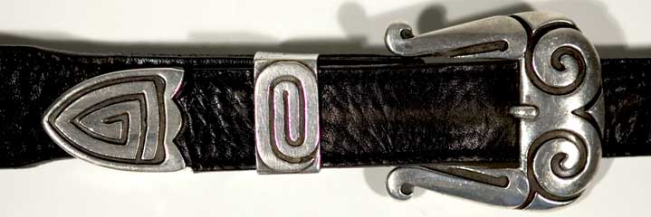 Kenneth Begay silver ranger set buckle