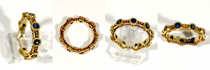 Luna Felix gold and sapphire ring