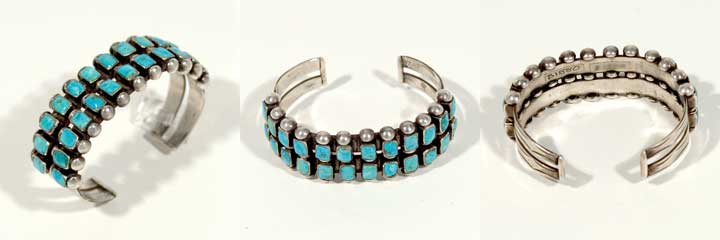 Bisbee turquoise row bracelet