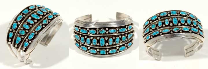 Bisbee turquoise row bracelet