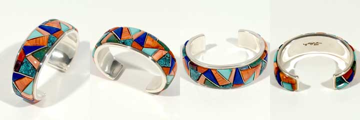 Lyonel Yellowhorse inlay bracelet