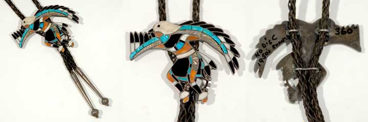 Eagle Dancer inlay bolo tie