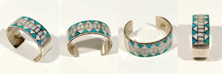 Zuni channel inlay bracelet