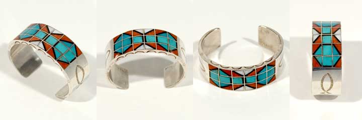 Zuni channel inlay bracelet