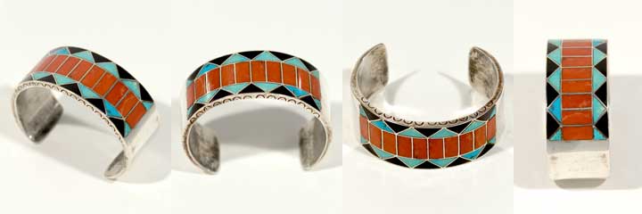 Zuni channel inlay bracelet