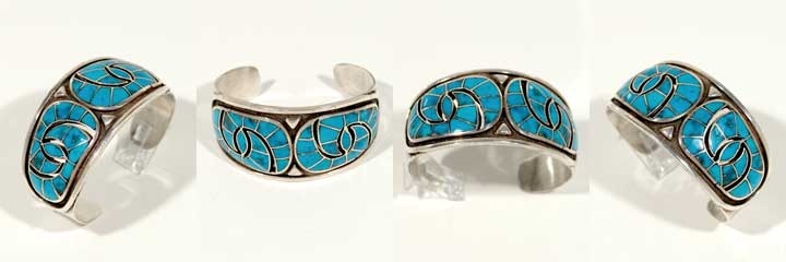 Zuni channel inlay bracelet