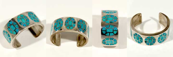 Zuni channel inlay bracelet